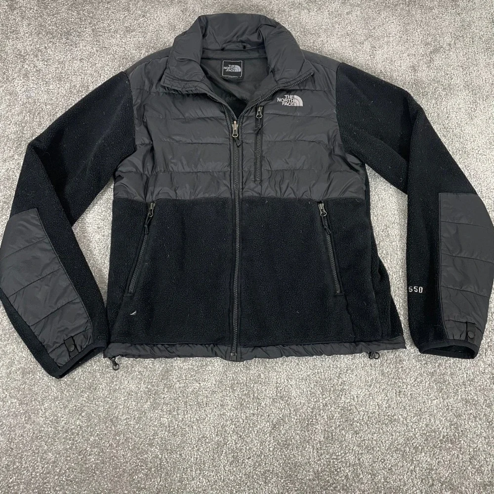 North‎ Face 550 Down Denali Jacket Mens Small Fleece Black